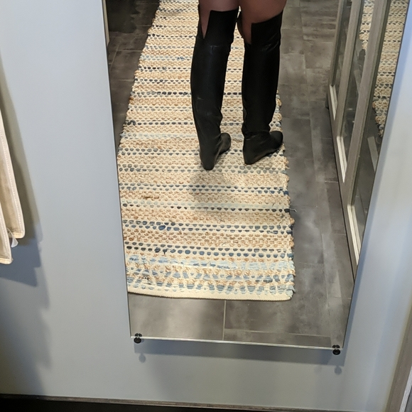 Lanvin Thigh High Black Leather Boots. Size 39 - Picture 5 of 8